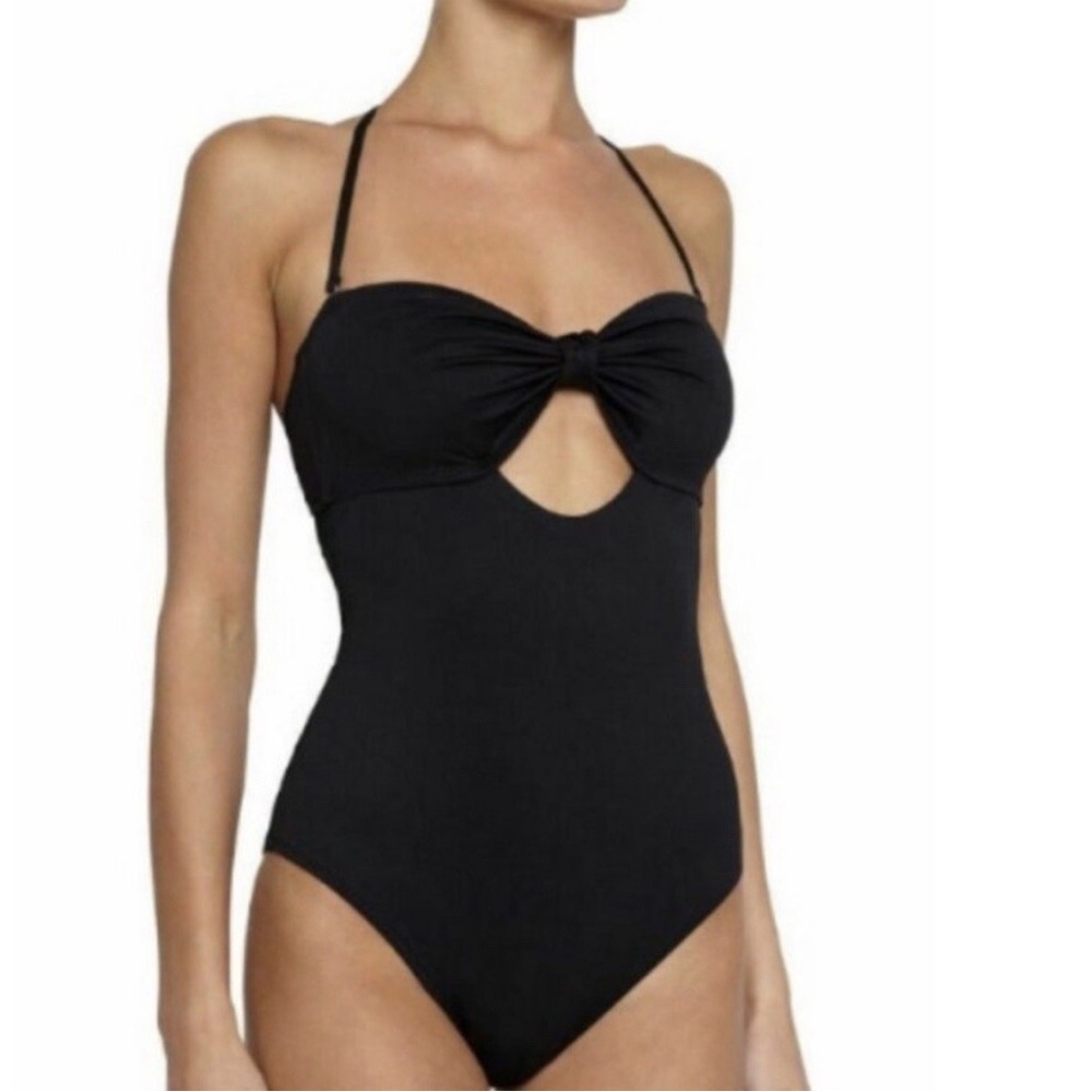 Black Halter One-Piece Swimsuit - 
Summer is coming!